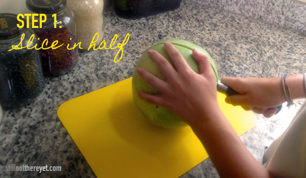 How to cut a watermelon like a local (stillnotthereyet.com) - Step 1