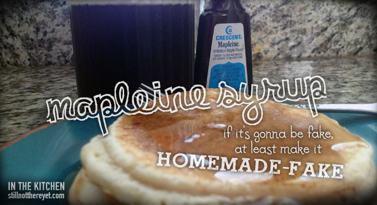 Homemade-fake Maple Syrup