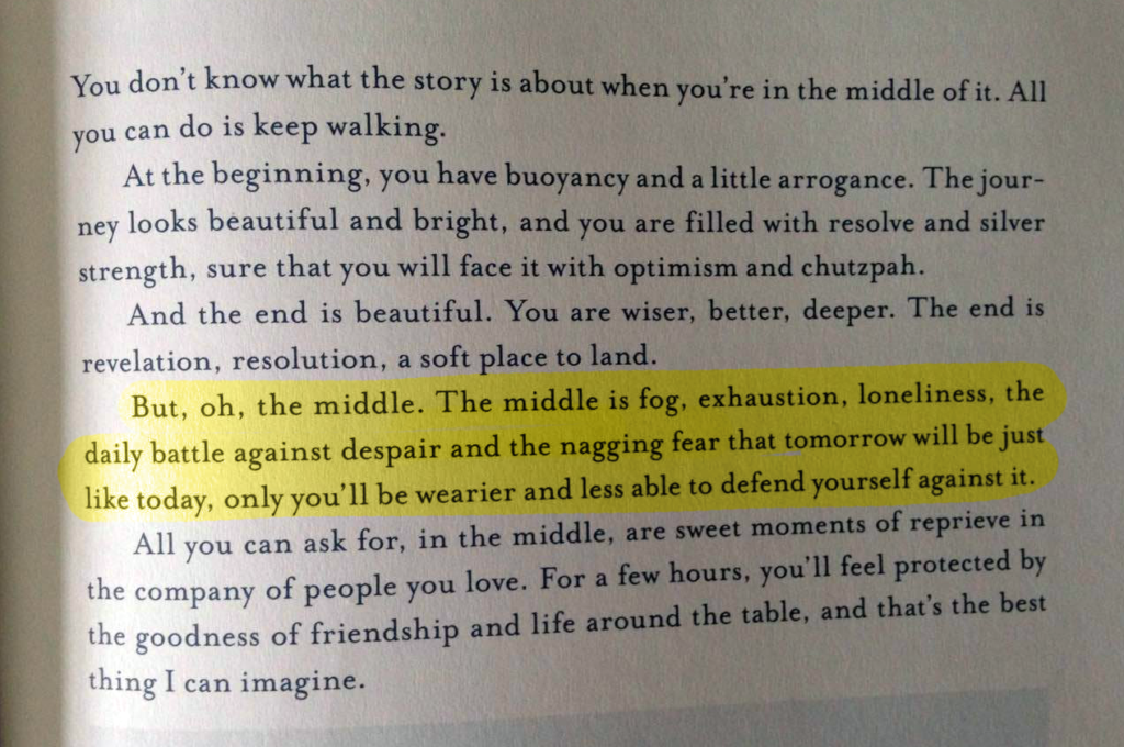 Clip about life in the middle, from Shauna Niequist's book, Savor