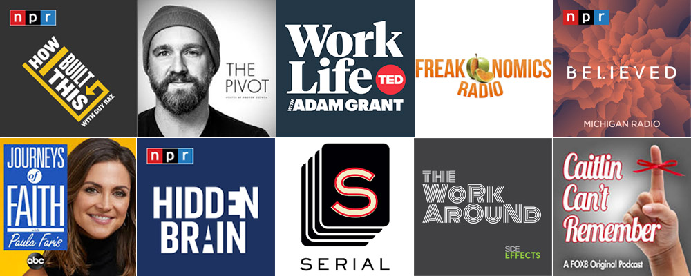 A few of my current favorite podcasts... in no particular order
